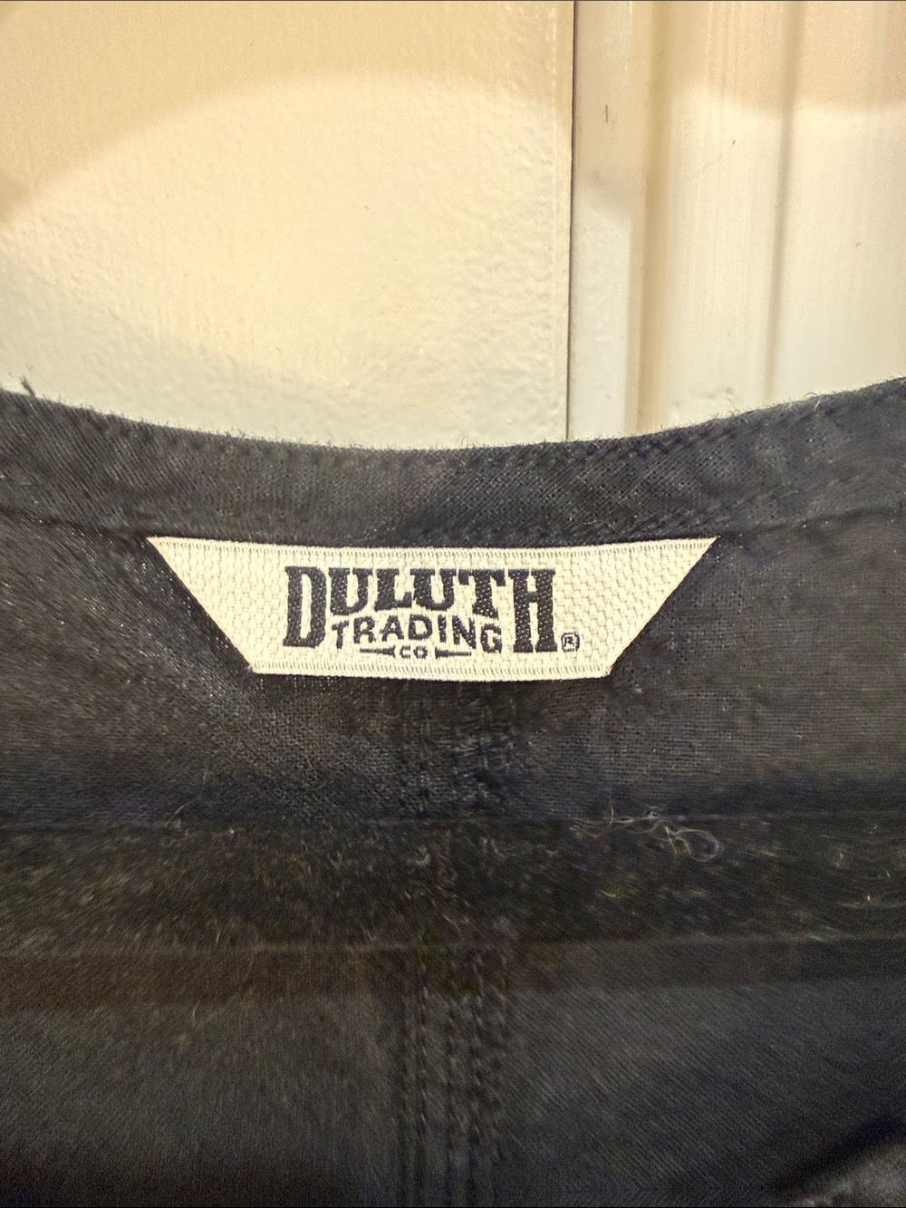 Duluth Trading Co Black Sleeveless Button-Front Jumpsuit - Picture 2 of 7